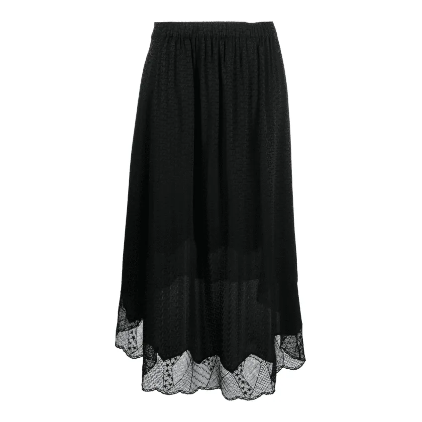 Юбка Nuvella в пайетки (черная, размер M)