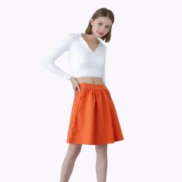 Юбка оранжевая расклешенная