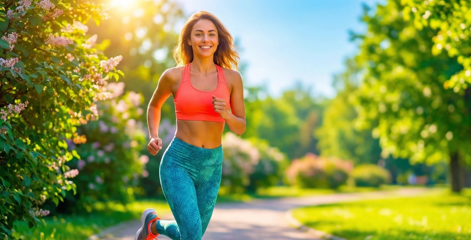 Тест. Бежит по парку