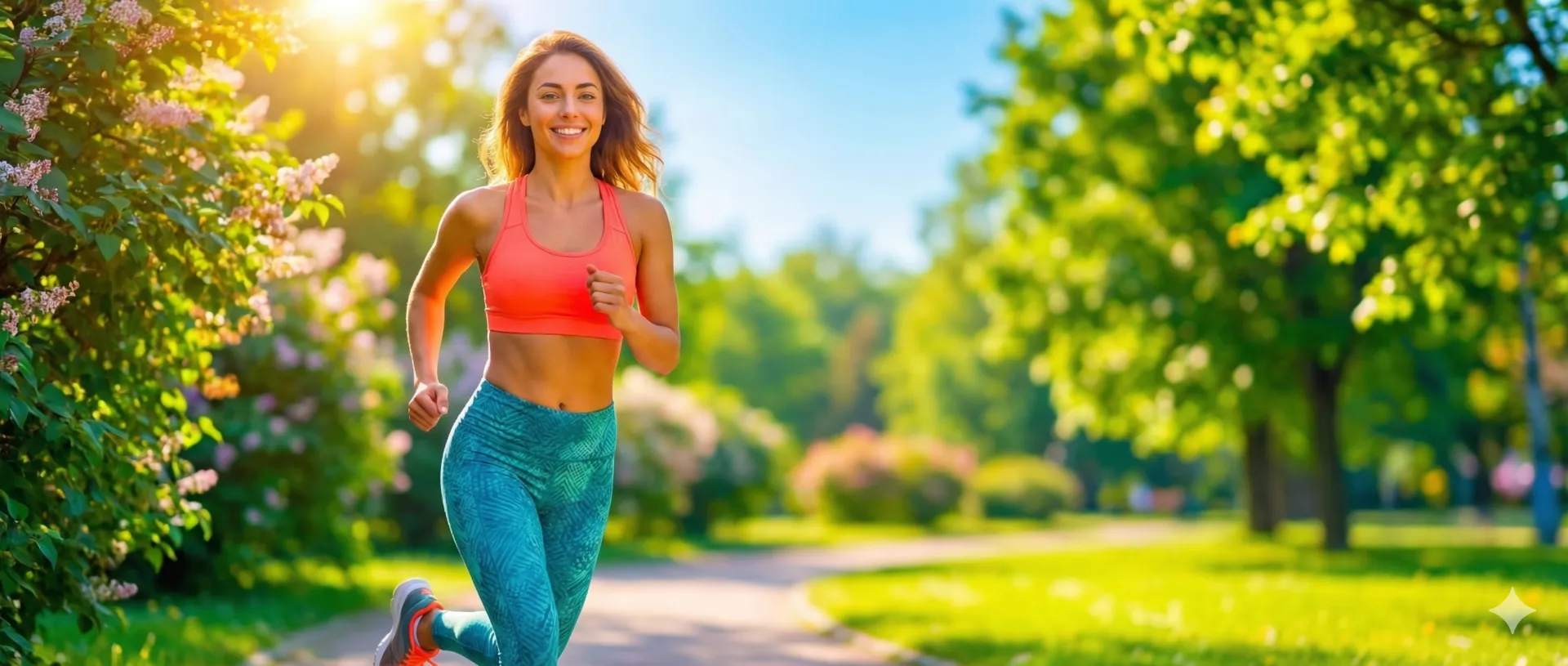 Тест. Бежит по парку